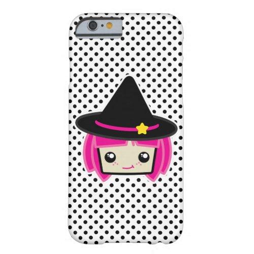 Kawaii Pink Haired Witch iPhone Case