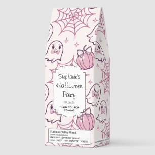 Kawaii Pink Halloween Ghosts & Pumpkin Roasted Coffee