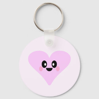 KAWAII PINK HEART VALENTINE'S DAY KEYCHAIN