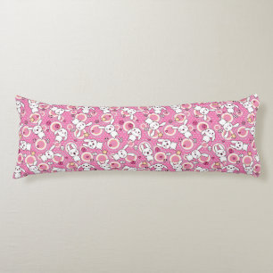 kawaii pink pattern body pillow