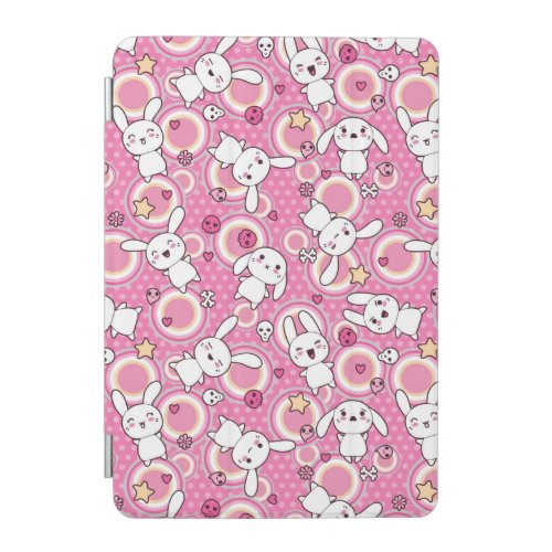 kawaii pink pattern iPad mini cover