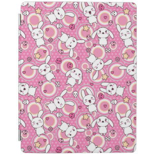 kawaii pink pattern iPad smart cover