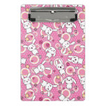 kawaii pink pattern mini clipboard