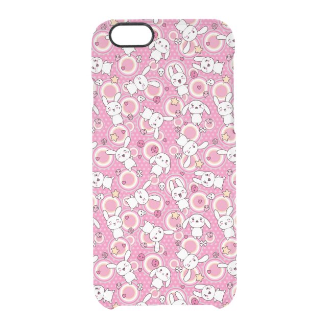 kawaii pink pattern uncommon iPhone case (Back)
