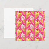 Kawaii pink pattern with strawberry ice cream  (Front/Back)