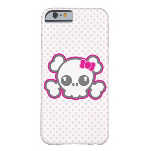 Kawaii Pink Ribbon Skull iPhone Case