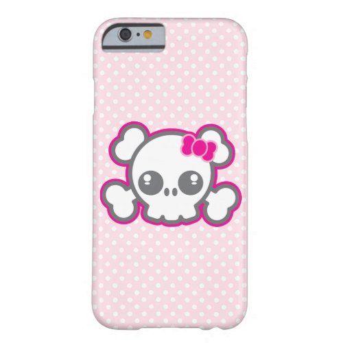 Kawaii Pink Ribbon Skull iPhone Case