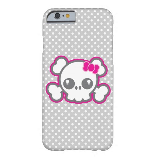 Kawaii Pink Ribbon Skull iPhone Case