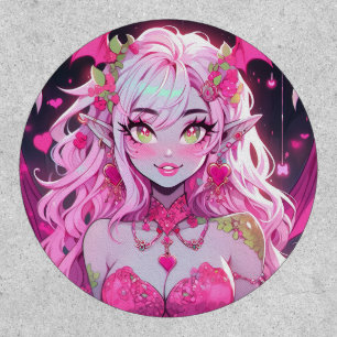 Kawaii Pinkcore Fantasy Demon Anime Girl Patch