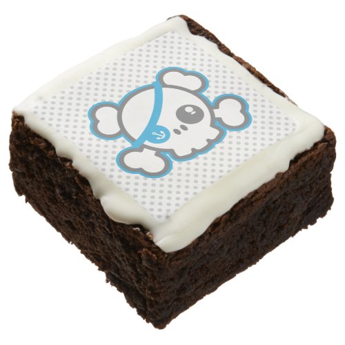 Kawaii Pirate Skull Brownies