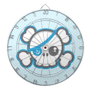Kawaii Pirate Skull Dart Board