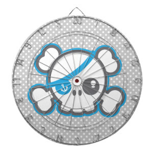 Kawaii Pirate Skull Dart Board