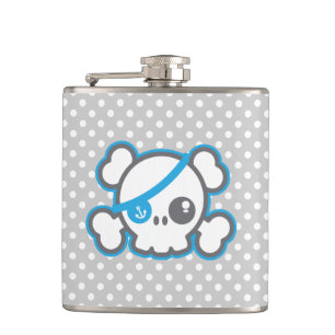 Kawaii Pirate Skull Flask