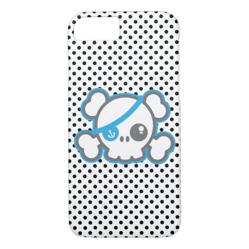 Kawaii Pirate Skull iPhone Case