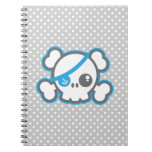 Kawaii Pirate Skull Notebook