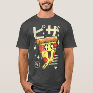 Kawaii Pizza Cute Japanese Food Pizza Lovers T-Shirt