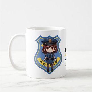 Kawaii Police Officer Girl - Coffee Mug