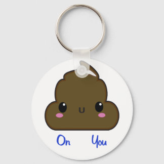 kawaii poo keychain