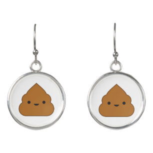 Kawaii Poop Drop Earrings