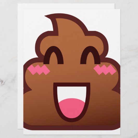 kawaii poop emojis (Front/Back)