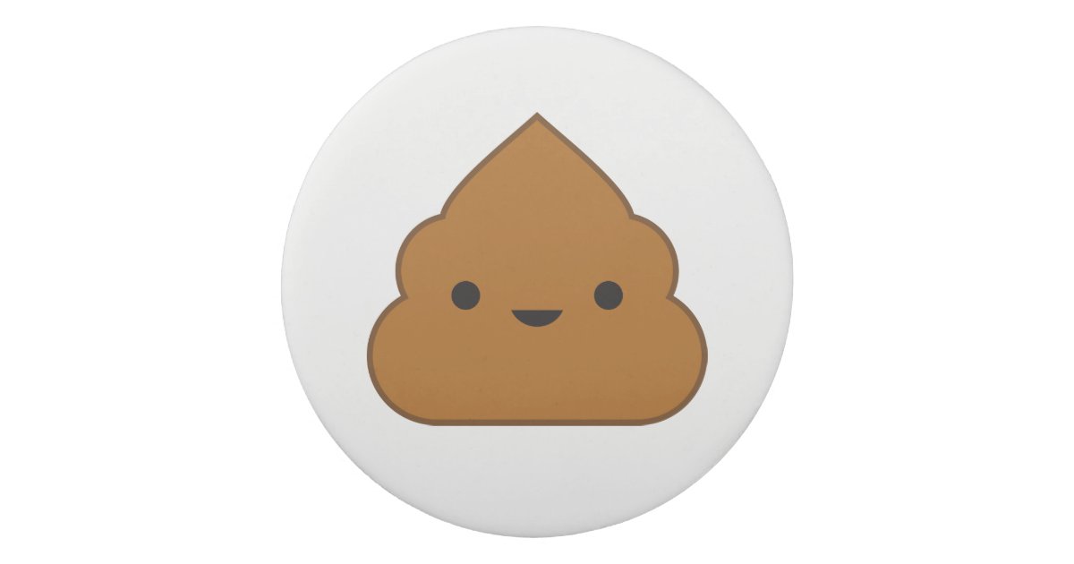 Kawaii Poop Eraser | Zazzle