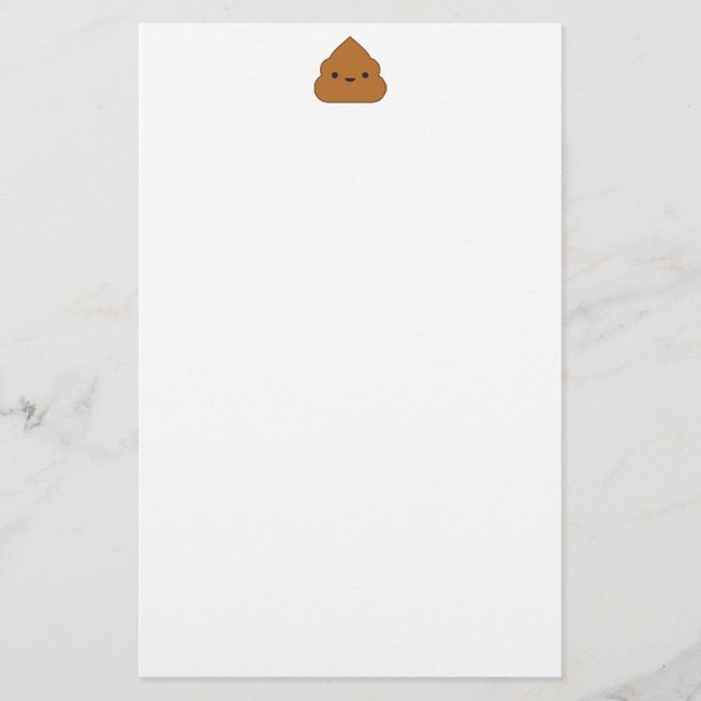 Kawaii Poop Stationery (Front)