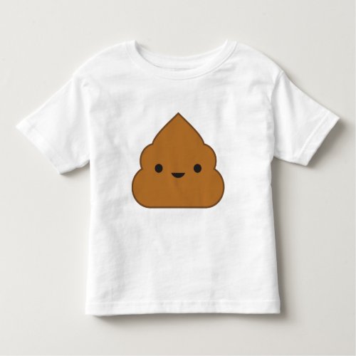 Kawaii Poop Toddler T_shirt