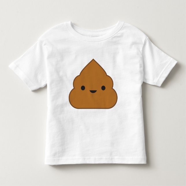 Kawaii Poop Toddler T-shirt (Front)