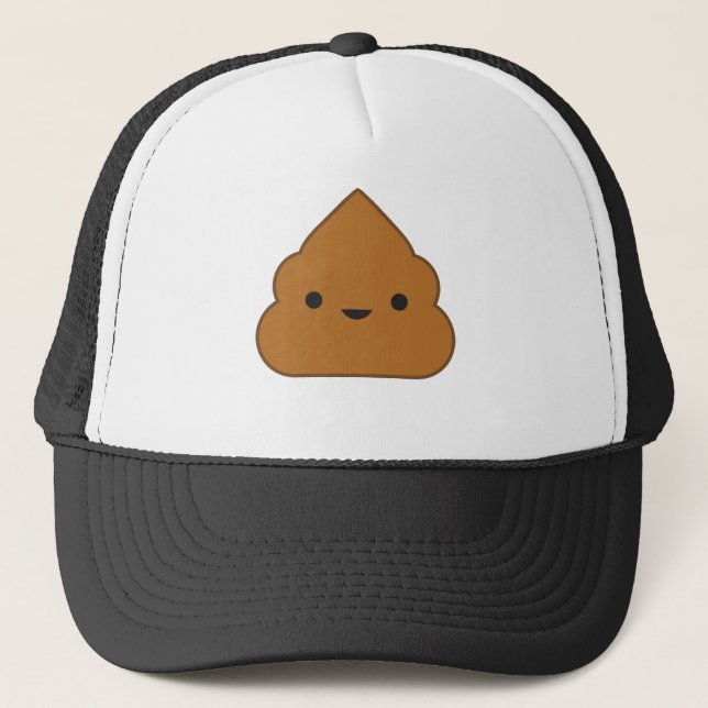 Kawaii Poop Trucker Hat (Front)