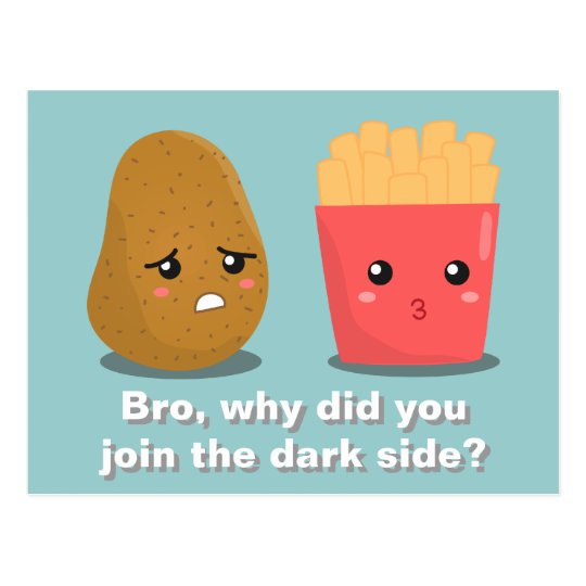 kawaii_potato_and_french_fries_and_the_dark_side_postcard ra468edf014d540979c29b1ef33957fee_vgbaq_8byvr_540