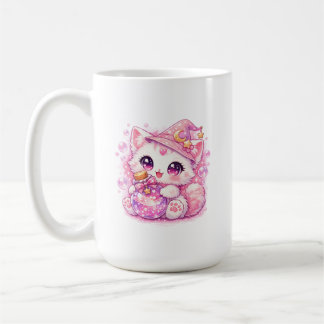 Kawaii Potion Witch Kitty Coffee Mug