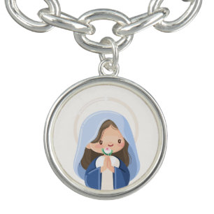 Kawaii Praying Virgin Mary Bracelet