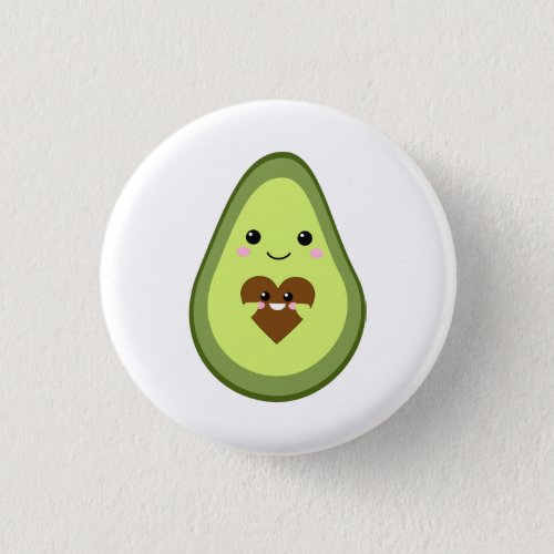 Kawaii Pregnant Avocado Cute Mom Motherhood Baby Button