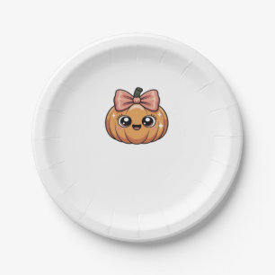 kawaii pumpkin Classic T-Shirt Paper Plates