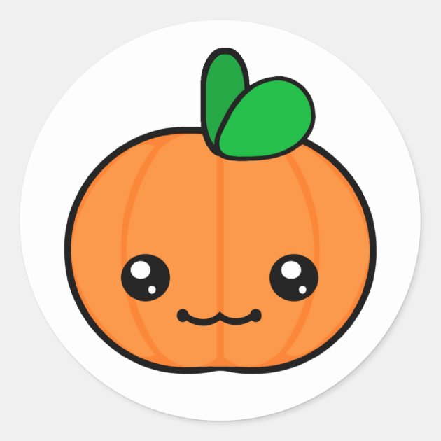 Kawaii Pumpkin Halloween Sticker