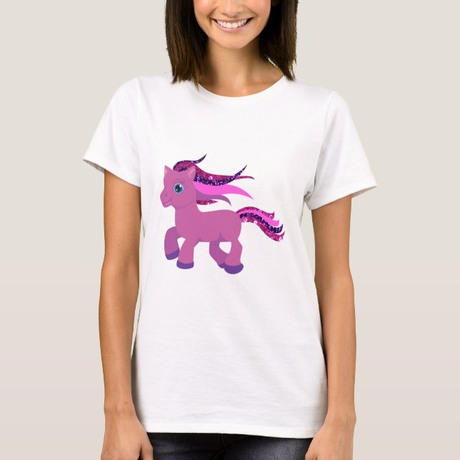 kawaii purple pony T-Shirt (Front)