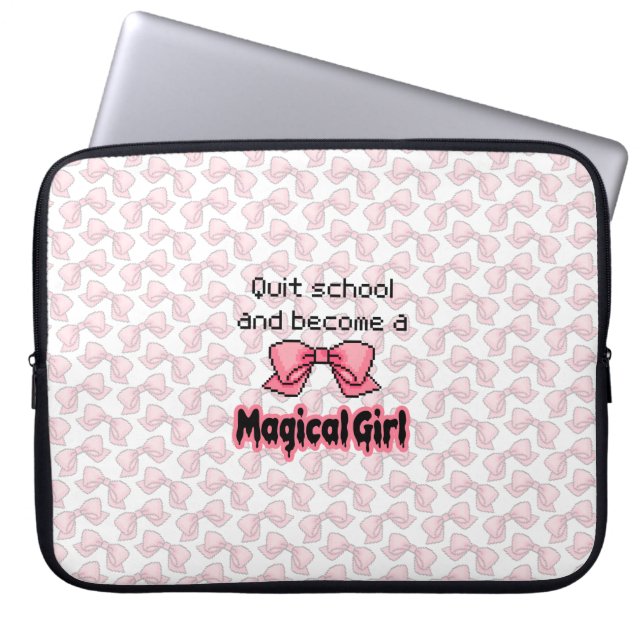 kawaii quit school become a magical girl melty laptop sleeve (Front)