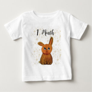 Kawaii Rabbit Spring Pastel Illustration Baby T-Shirt