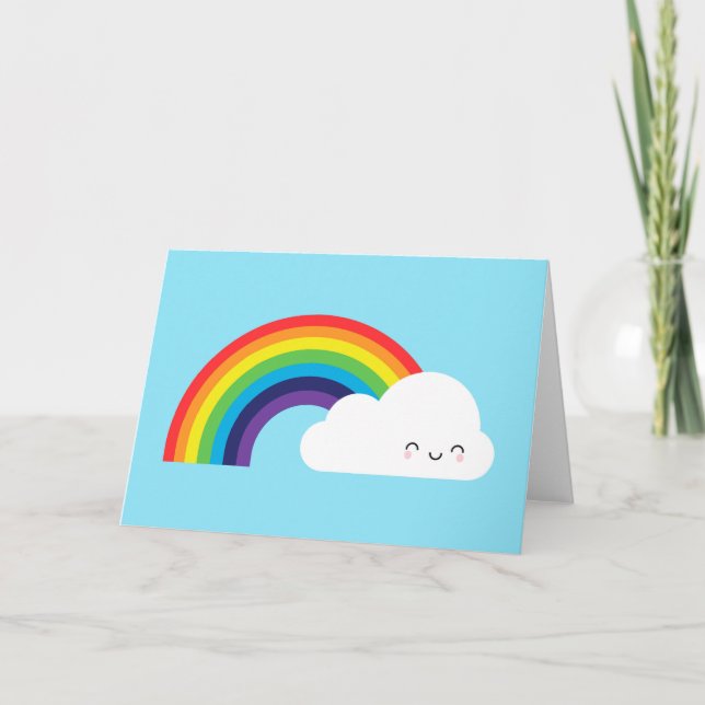 Kawaii Rainbow Card (Front)
