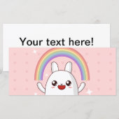 Kawaii rainbow clipart (Front/Back)