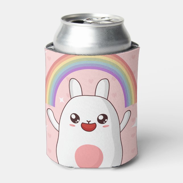Kawaii rainbow clipart can cooler (Can Front)