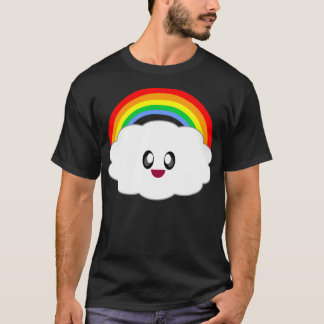 KAWAII RAINBOW CLOUD SUPER EXTRA HAPPY FACE T-Shirt