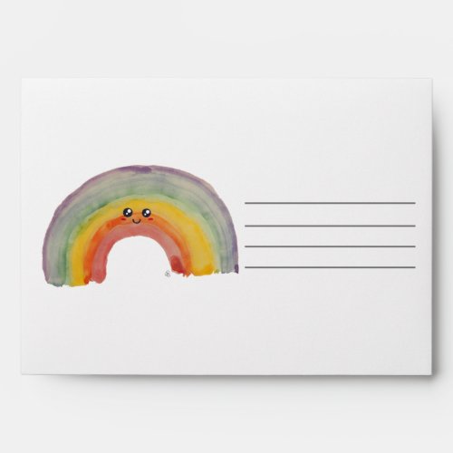 Kawaii Rainbow Envelope