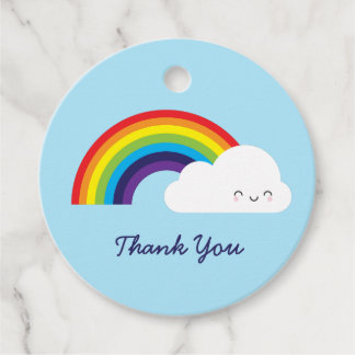 Kawaii Rainbow Favor Tags