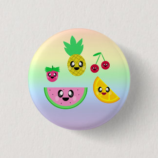 KAWAII RAINBOW FRUIT PIN BUTTON