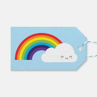 Kawaii Rainbow Gift Tags