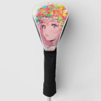 Kawaii Rainbow Pastel Candy Mushroom Anime Girl