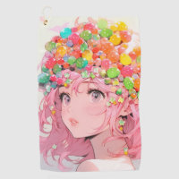 Kawaii Rainbow Pastel Candy Mushroom Anime Girl