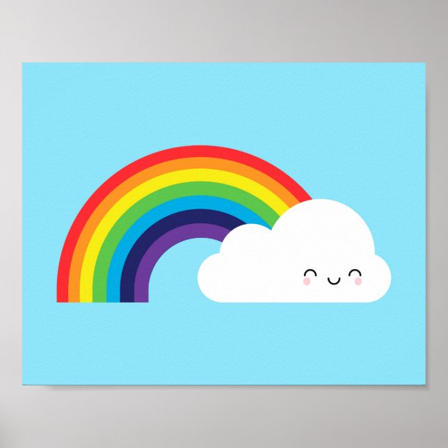 Kawaii Rainbow Poster (Front)