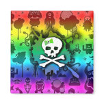 Kawaii Rainbow Skull Magnet